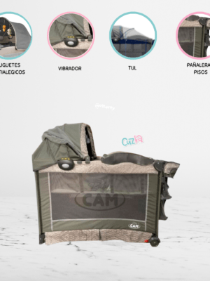 Cuna Corral Pack and Play BABY CAM « TOURYNG» Gray