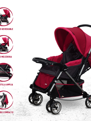 Coche Cuna con Mecedora para Bebé INFANTI «JERSEY» Blue