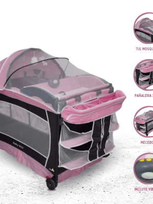 Cuna Corral Pack and Play BABY KITS «VERONA «Pink