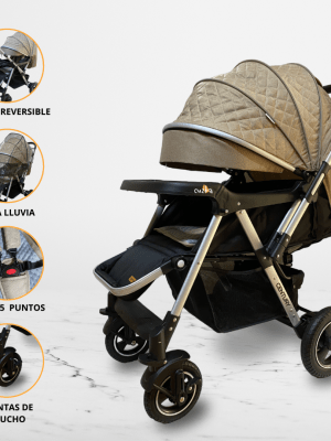 Coche Cuna Reversible para Bebé BABY HAPPY «CENTURY» Beige