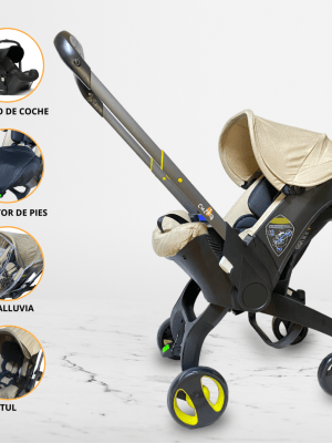 Coche Portabebé 2 en 1 DOUX BEBE «DONNA» Black