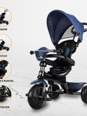 Triciclo Guiador 4 en 1 para Niños «COSY «Blue