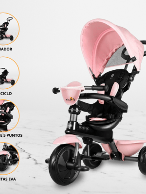 Triciclo Guiador 4 en 1 para Niños «COSY «Pink