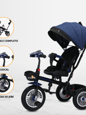 Triciclo Guiador para Niños «KATAR» Blue