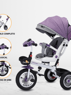 Triciclo Guiador para Niños «KATAR» Purple