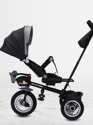 Triciclo Guiador para Niños «KATAR» Black