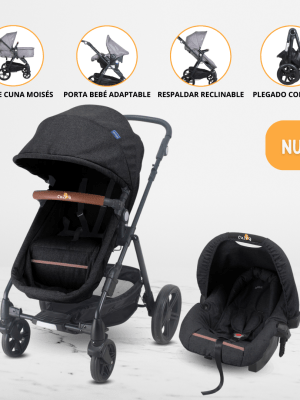 Coche Travel System para Bebé INFANTI «CLOUD» Gray