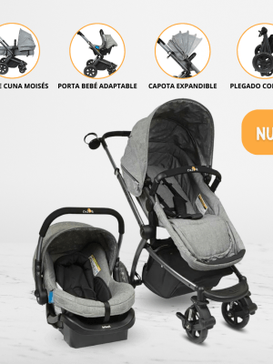 Coche Travel System para Bebé INFANTI «EPIC 5G» Gray