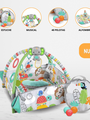 Gimnasio para Bebés 5 en 1 «TU FORMA de JUGAR a LA PELOTA» TROPICAL