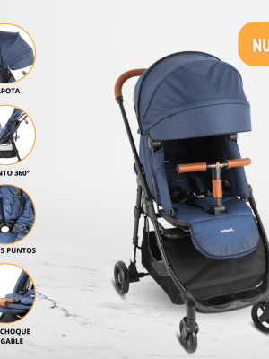 Coche Cuna de Paseo INFANTI «ZURI 360» Gray