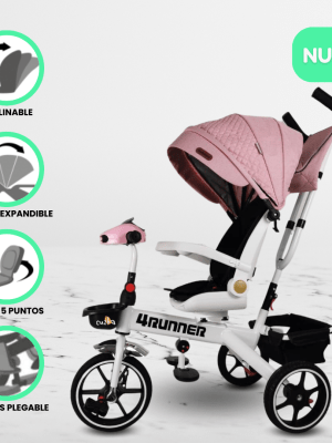 Triciclo Guiador para Niños «RUNNER 4» Pink