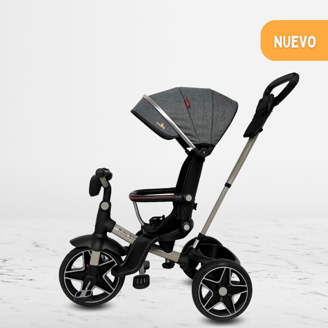 Triciclo Guiador BABY KITS «EXPLORER LX» Gray - Imagen 2