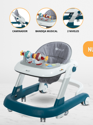 Andador Caminador Interactivo para Bebés EBABY «FUNNY» Blue