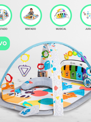 Gimnasio para Bebés 4 en 1 «KICKIN TUNES» Música y Lenguaje