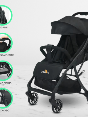 Coche Cuna Plegable «AUTOMATIC» Black