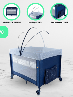 Cuna Corral SAFETY «SLEEP» Blue