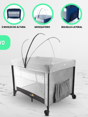 Cuna Corral SAFETY «SLEEP» Gray