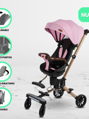 Coche de Paseo Giratorio para Bebés EBABY «URBAN WALK» Pink
