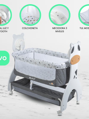Cuna Colecho para Bebe EBABY «AURA» Gray