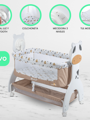 Cuna Colecho para Bebe EBABY «AURA» Beige