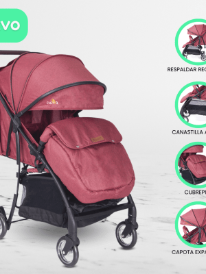 Coche Maleta para Niños EBABY «BOOZ» Pink