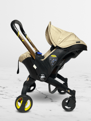 Coche Portabebé 3 en 1 para Bebés «DONNA GOLD» Black