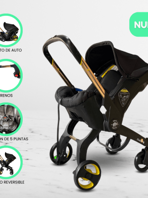 Coche Portabebé 3 en 1 para Bebés «DONNA GOLD» Beige
