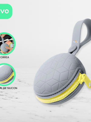 Porta Chupon de Silicona «SUCKER» Gray
