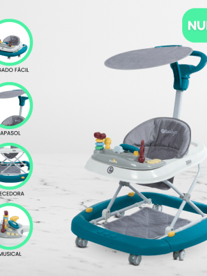 Andador Mecedora 4 en 1 para Bebés EBABY «LUA» Gray