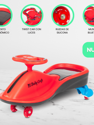 Correpasillo Musical 360º «TWIST CAR» Red/Black