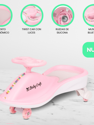Correpasillo Musical 360º «TWIST CAR» Pink