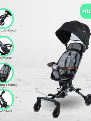 Coche Giratorio 360° plegable EBABY «EASY TRAVEL» Blue