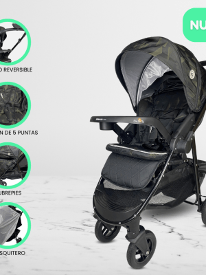 Coche Cuna de Lujo BABY HAPPY «NEW VALENCIA» Black