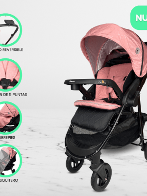 Coche Cuna de Lujo BABY HAPPY «NEW VALENCIA» Pink