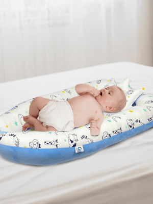 Nido Colecho para Bebé «KING» Ligth Blue