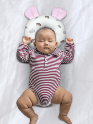 Almohada Anti cabeza Plana para Bebé «OREILLE» Pink