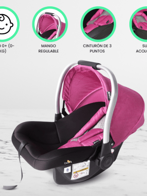 Portabebé de Lujo «TERRY» Pink
