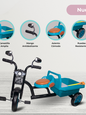 Triciclo para Niños «TRUCK» Light Blue
