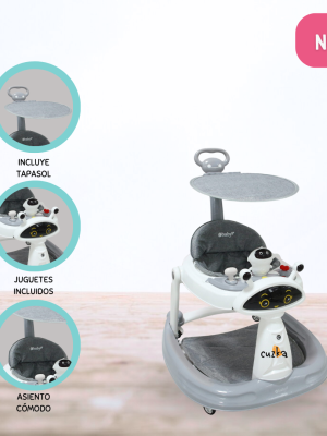 Andador Guiador para Bebé EBABY «LANA» Gray