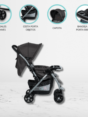 Coche Cuna para Bebé «BLAKE SIGNATURE» Black