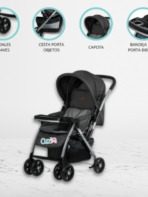 Coche Cuna para Bebé «BLAKE SIGNATURE» Black