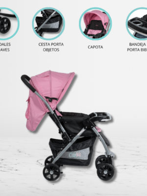 Coche Cuna para Bebé «BLAKE SIGNATURE» Pink