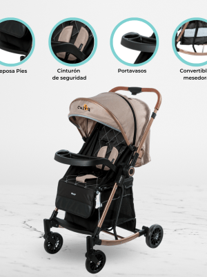Coche Mecedora Reversible «TERRANO» Pink
