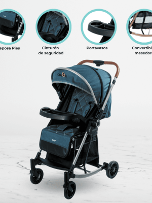 Coche Mecedora Reversible «TERRANO» Blue