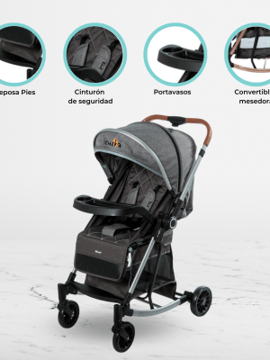 Coche Mecedora Reversible «TERRANO» Gray