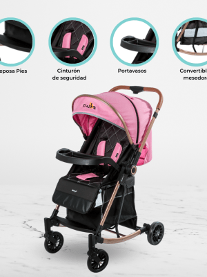 Coche Mecedora Reversible «TERRANO» Black