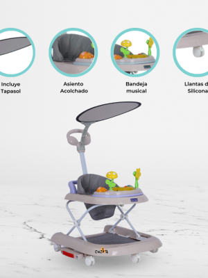 Andador Mecedora 4 en 1 BAMBINO «BAMBINO X5» Khaki