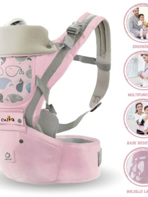 Canguro 3 en 1 Ergonómico para Bebé «BALLENA» Pink