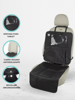 Protector y Organizador de Asiento de Auto «PROTECTOR 3 en 1»