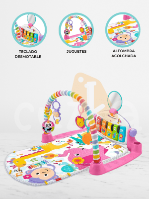 Gimnasio para Bebés 4 en 1 «TUNES de Lujo» Pink